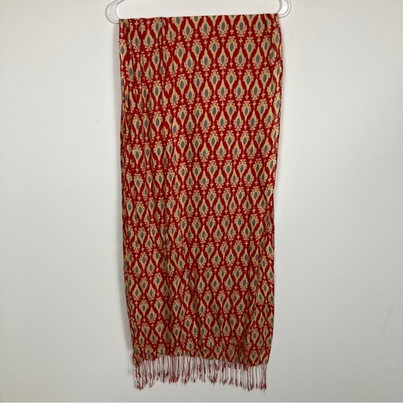 Bundle of 2 Fashion Scarves- Red and Blue - Picture 2 of 12